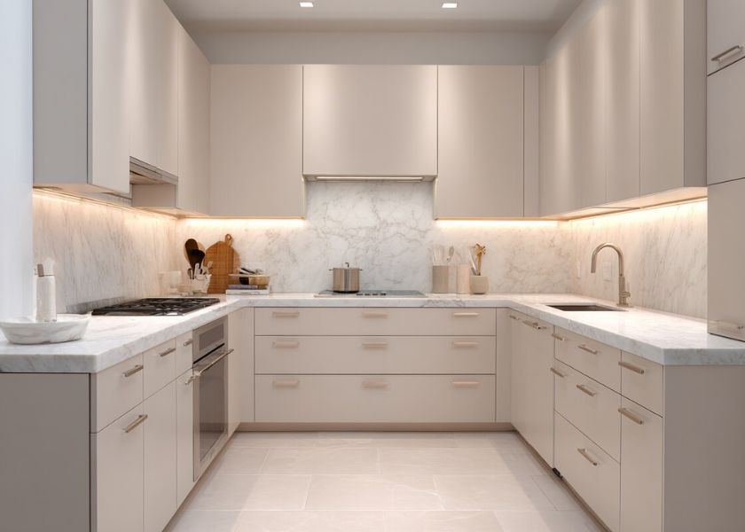 Kitchen Set dengan Pencahayaan LED